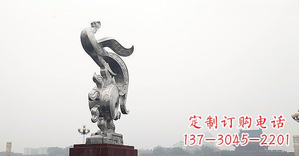 南京炫丽凤凰,景观雕塑精美绝伦