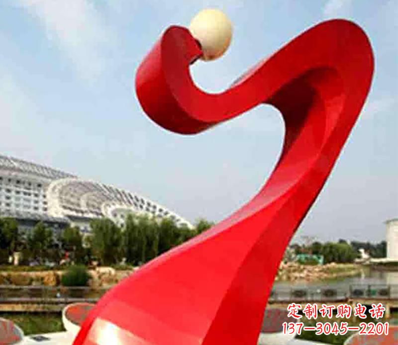 南京不锈钢飘带景观雕塑,重新定义型格空间