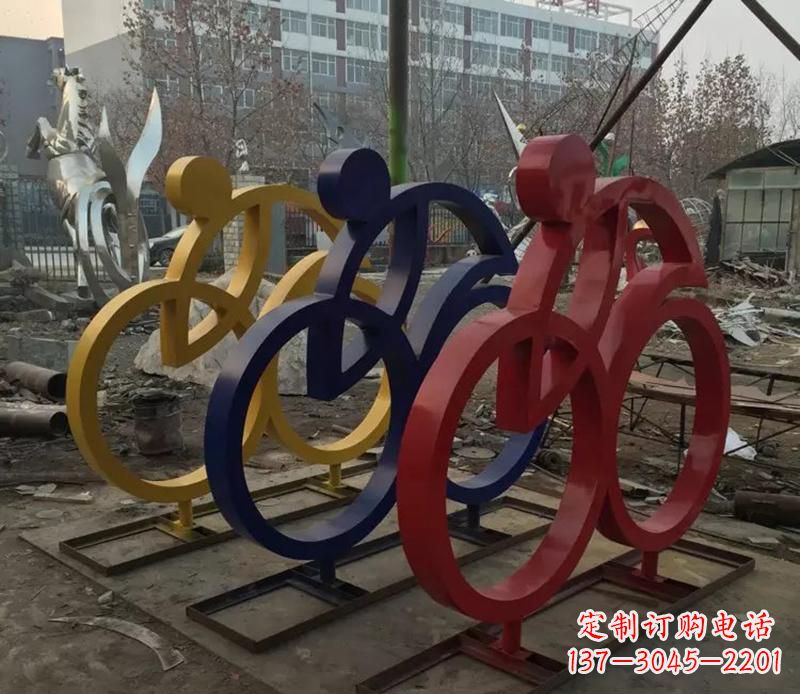 南京中领雕塑推出的自行车雕塑是一件别具一格的…