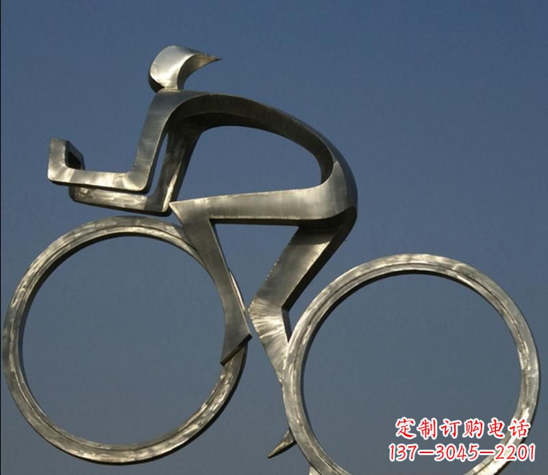 南京不锈钢骑自行车雕塑