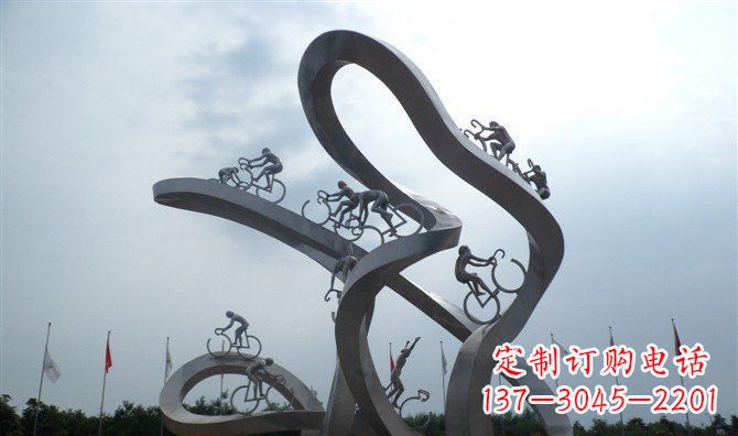 南京让你个性十足的自行车雕塑