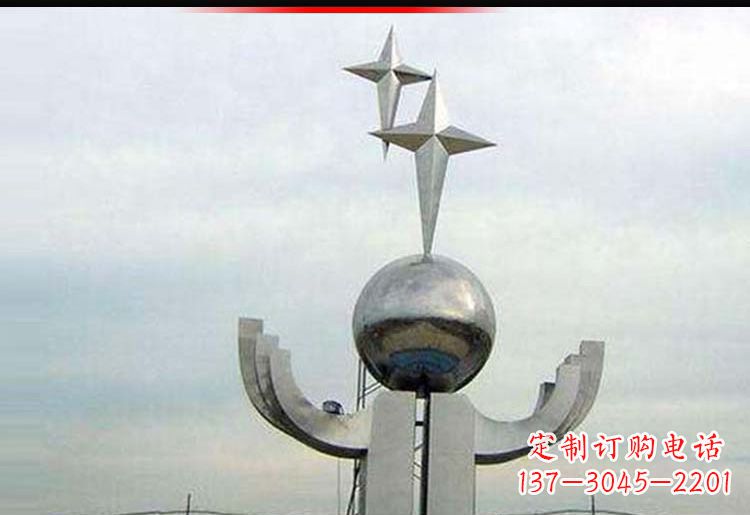 南京广场不锈钢人形景观雕塑