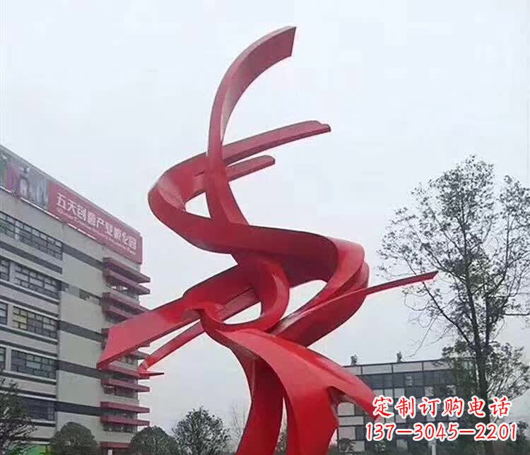 南京广场抽象凤凰不锈钢雕塑1