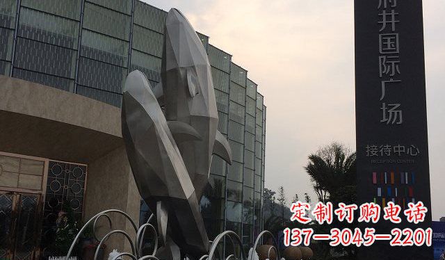 南京品质超凡的不锈钢海豚雕塑