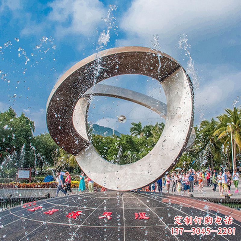 南京趣味非凡,体现尊贵,不锈钢喷泉雕塑