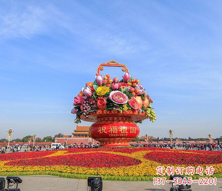 南京大型不锈钢花篮雕塑,艺术缔造美好景观