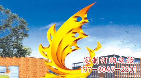 南京浩瀚神秘的凤凰不锈钢雕塑