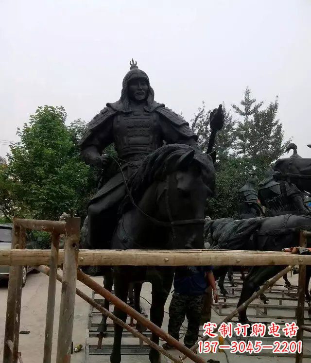 南京浪漫古将骑马铜雕,让您感受古代将军的风采!