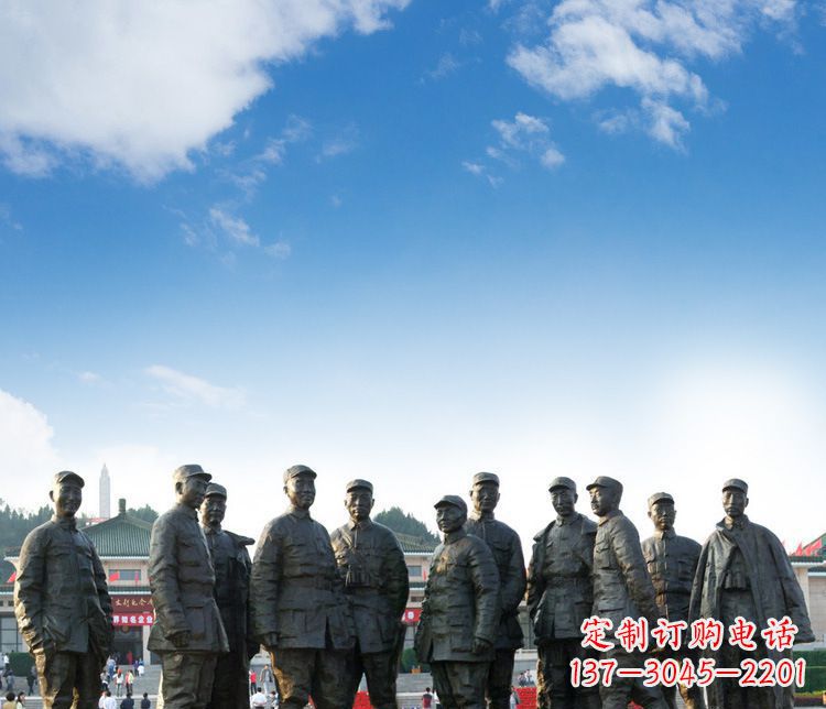 南京传承红军英雄,让时光永流传的红军人物石雕