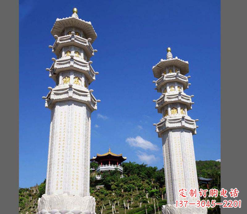 南京中领雕塑宝塔大理石石雕创新艺术