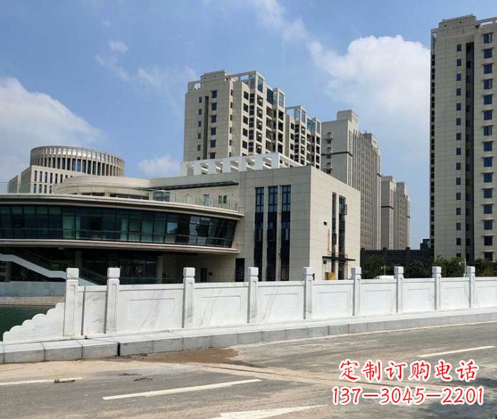 南京享受精美的广场景观大理石栏板雕塑