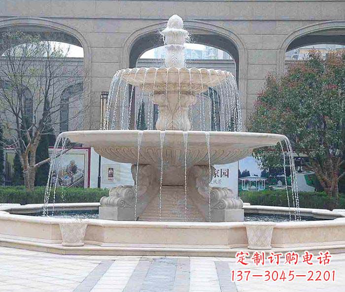 南京广场景观大型喷泉石雕