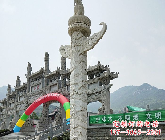 南京中领雕塑汉白玉华表石雕--专业的定制雕塑制作服务