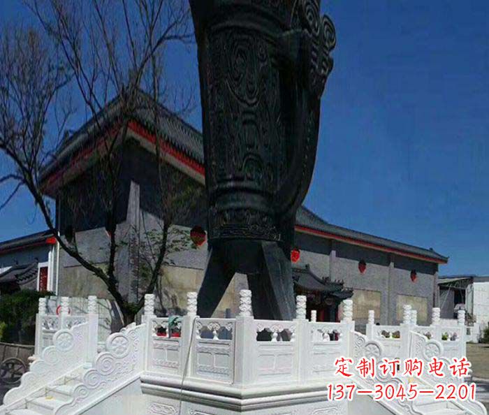 南京广场景观汉白玉升旗台石雕