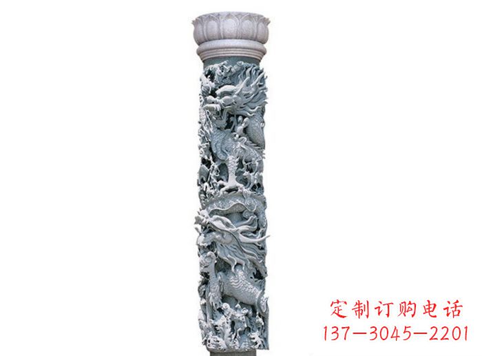南京中国风龙柱石雕:传承传统文化