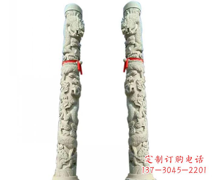 南京时尚的盘龙柱石雕,给你不一样的空间