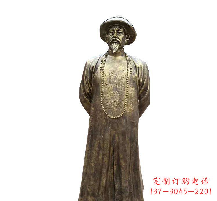 南京广场林则徐铜雕