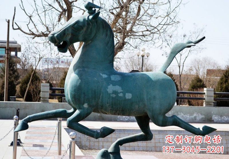 南京艺术品马踏飞燕铜雕塑