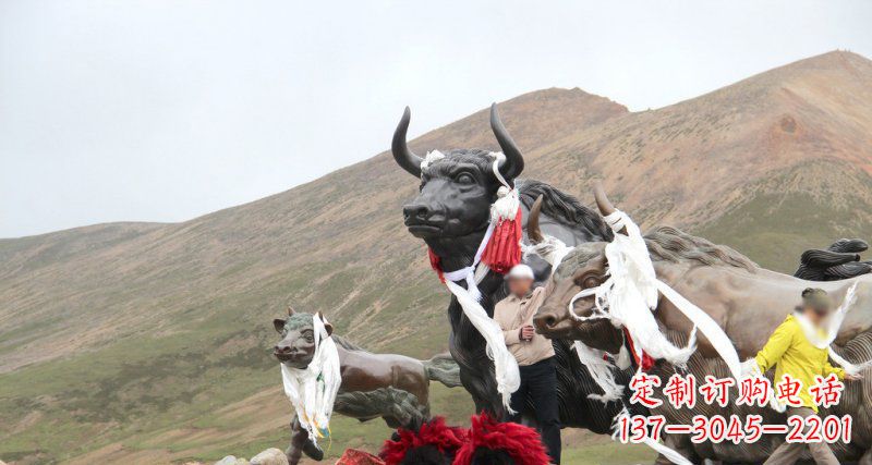 南京完美纪念:牦牛景观铜雕