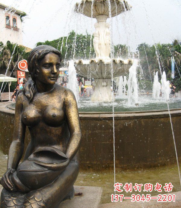 南京海螺景观铜雕展现经典之美
