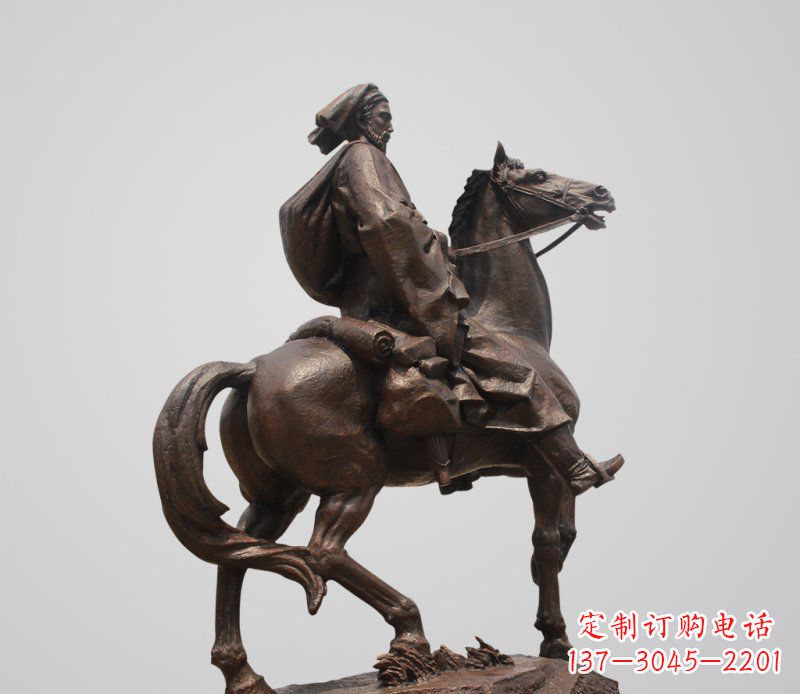 南京典雅欧式骑马人雕塑