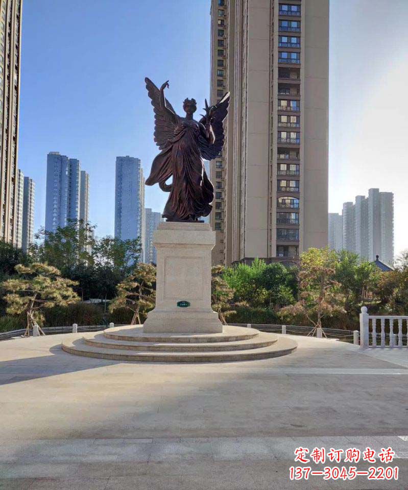 南京中领雕塑:精致的女神铜雕