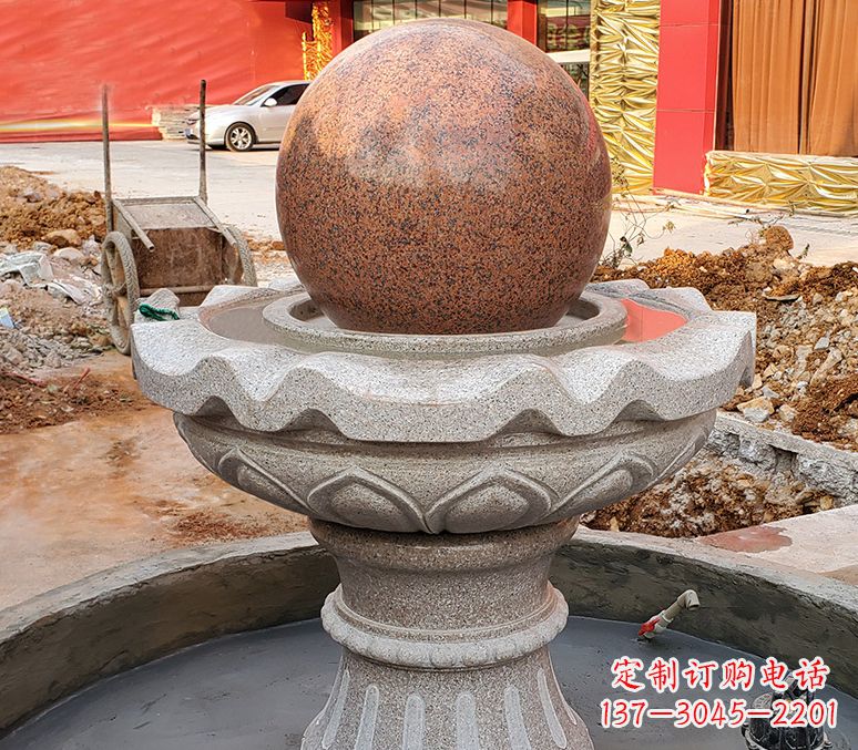 南京精美喷泉石雕塑,点缀室外美感