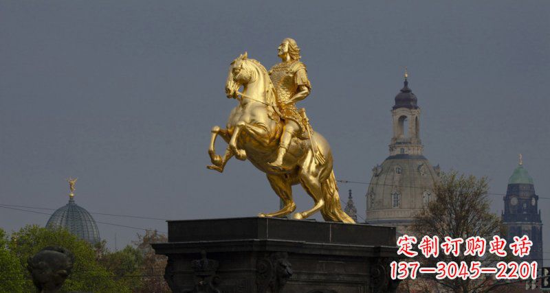南京西方风格铜骑马雕塑
