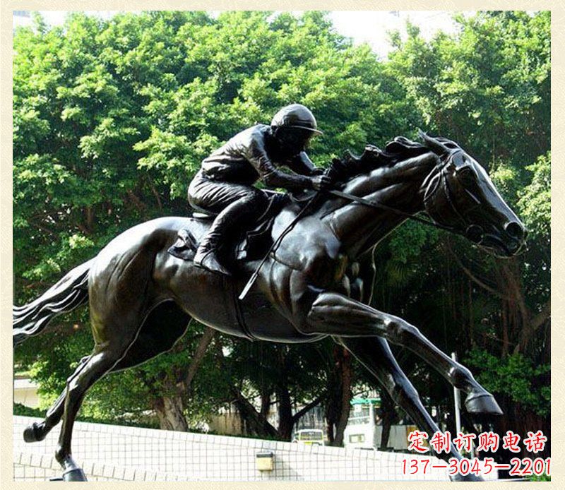 南京精致骑马铜雕,把自然艺术带入生活