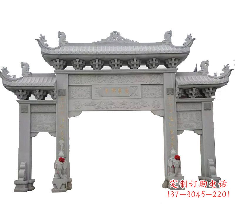 南京广场牌坊石艺雕塑,增添非凡的景观魅力