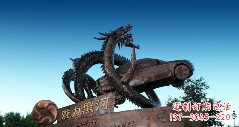 南京广场神龙汽车铜雕