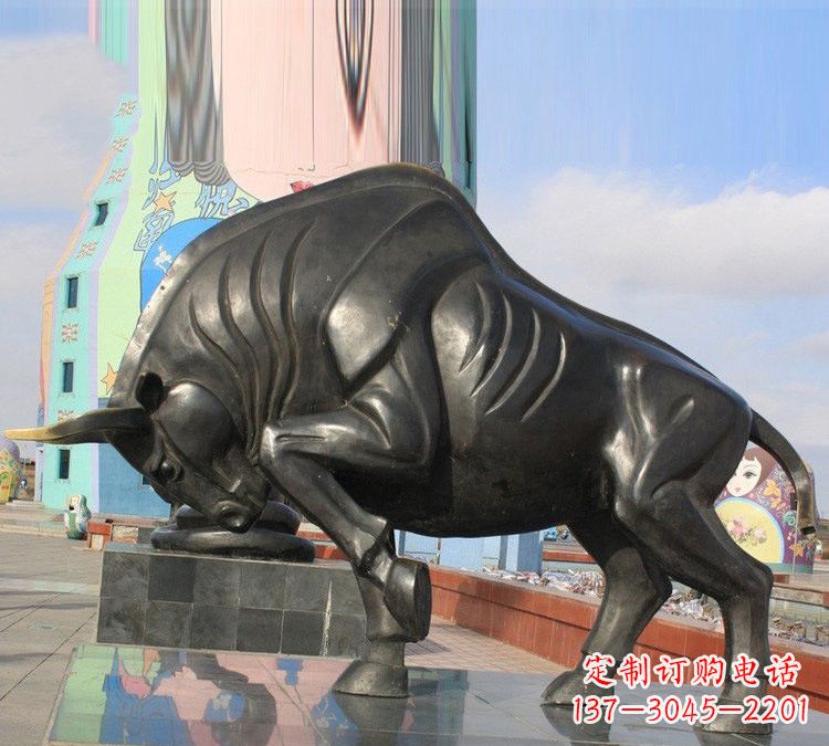 南京十二生肖牛铜雕,传承千年传统