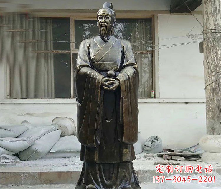 南京扁鹊人物铜雕塑,高雅栩栩如生