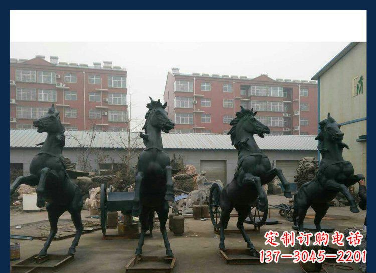 南京广场铜雕立式飞马动物雕塑