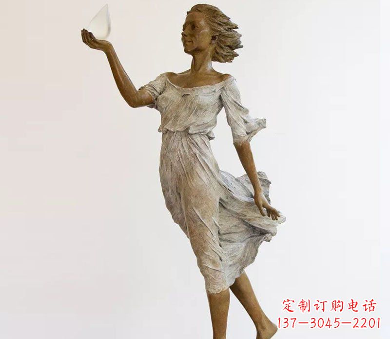 南京精美铜质西方美女雕塑