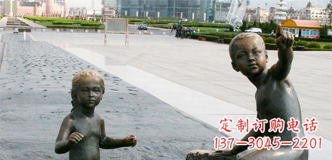 南京为您的广场增添童真热情,小孩雕塑定制