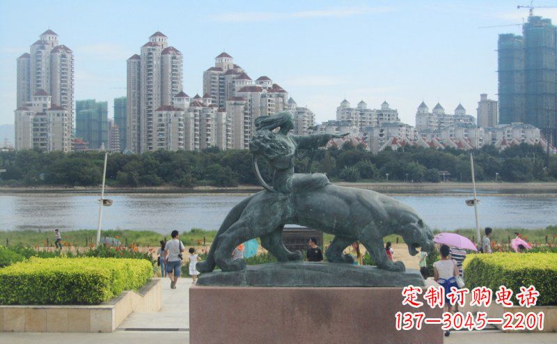 南京中领雕塑:大型铜雕狮子,令您的景观更加出彩!