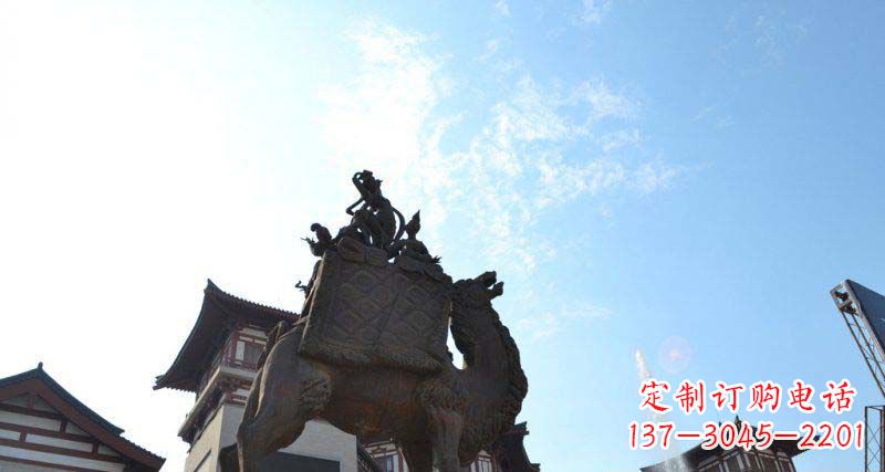南京山高水长的传说——大型骆驼景观铜雕
