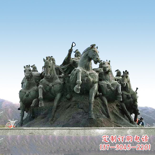 南京郭子仪出征情景雕塑-景区景点中国历史名人大型雕塑