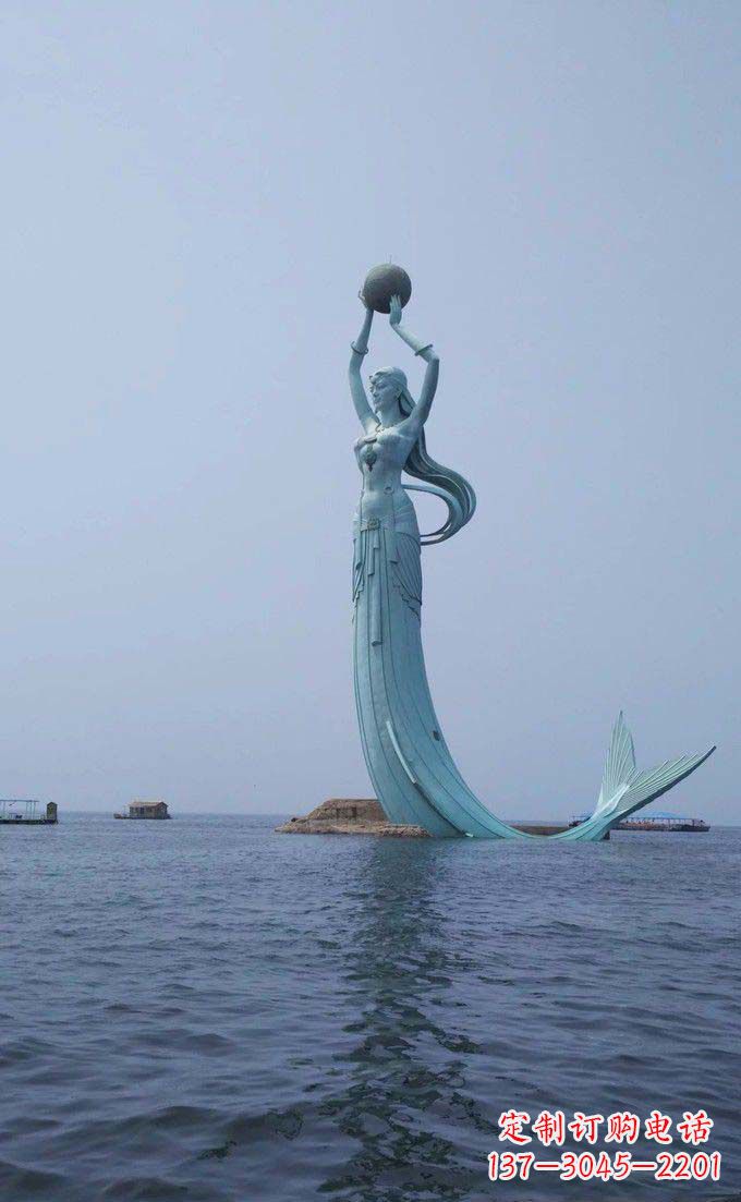 南京海洋美人鱼不锈钢雕塑