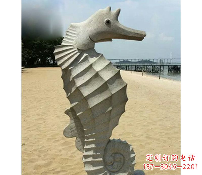 南京海边海马景观石雕
