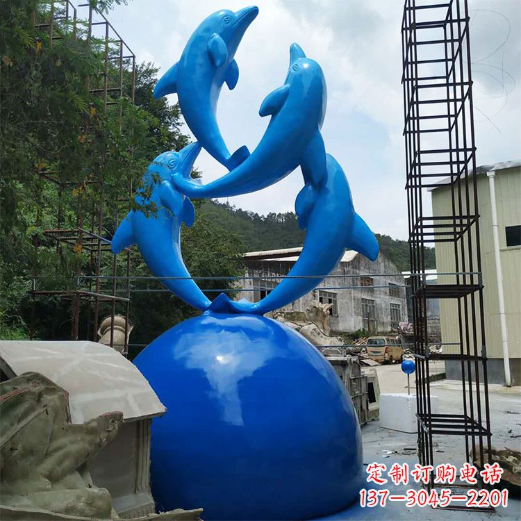 南京海豚玻璃钢景观雕塑