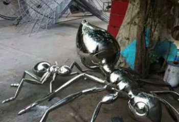 南京中领雕塑|不锈钢蚂蚁雕塑