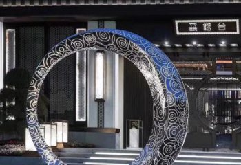 南京精致圆环喷泉雕塑陪伴你的绿色城市