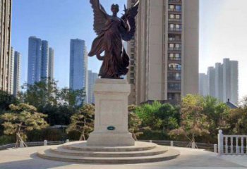 南京中领雕塑：精致的女神铜雕