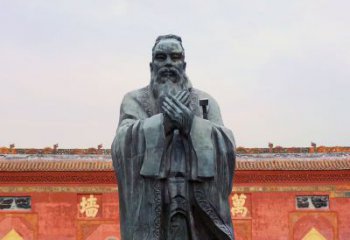 南京广场青铜孔子像铜鼎