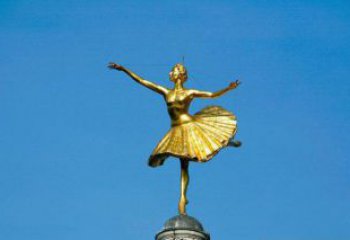 南京精美手工跳芭蕾舞的西方女人铜雕