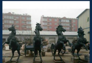 南京中领雕塑推出的优雅动物铜雕飞马，以其出色…