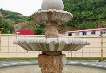 南京中领雕塑海螺石雕喷泉精致装点室外空间