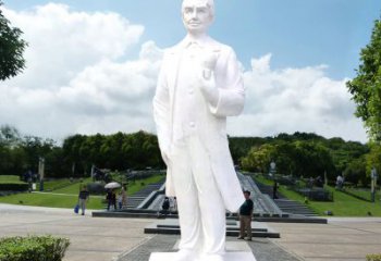 南京爱迪生公园广场世界名人石雕塑
